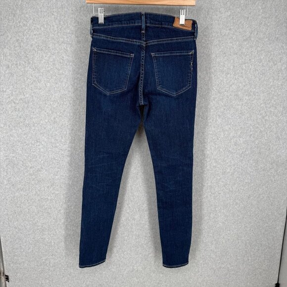 Express Womens Denim Perfect Ankle Skinny Jean Size 2 Dark Wash Center Seam NEW - Picture 4 of 15